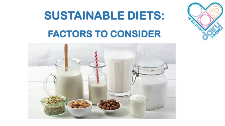 su sust stain ainabl able e di diets ets