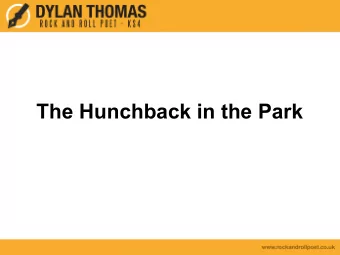 The Hunchback in the Park  Quasimodo  What do you think of this  image?  What personality traits do