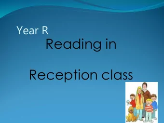 Reading in  Reception class Start with Phonics  PHASE 1 L etters &amp; Sounds  Children