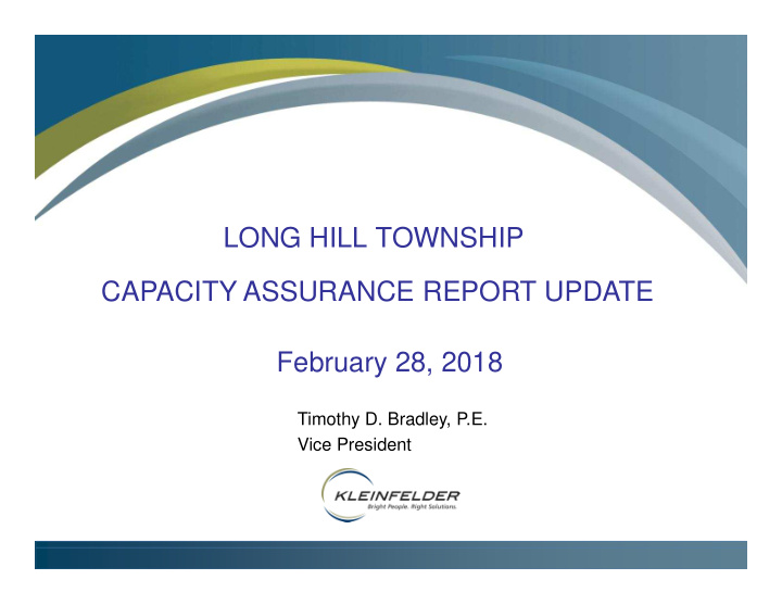long hill township capacity assurance report update