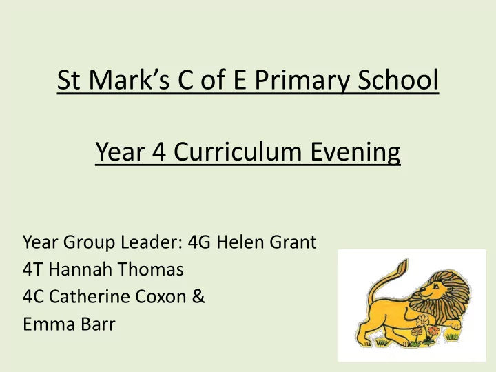st mark s c of e primary school