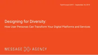 Designing for Diversity:  How User Personas Can Transform Your Digital Platforms and Services