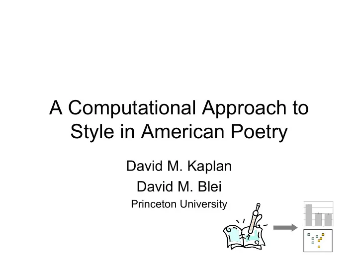 a computational approach to style in american poetry