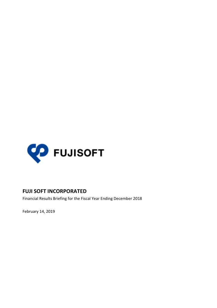 fuji soft incorporated