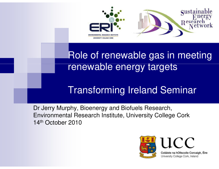 role of renewable gas in meeting renewable energy targets