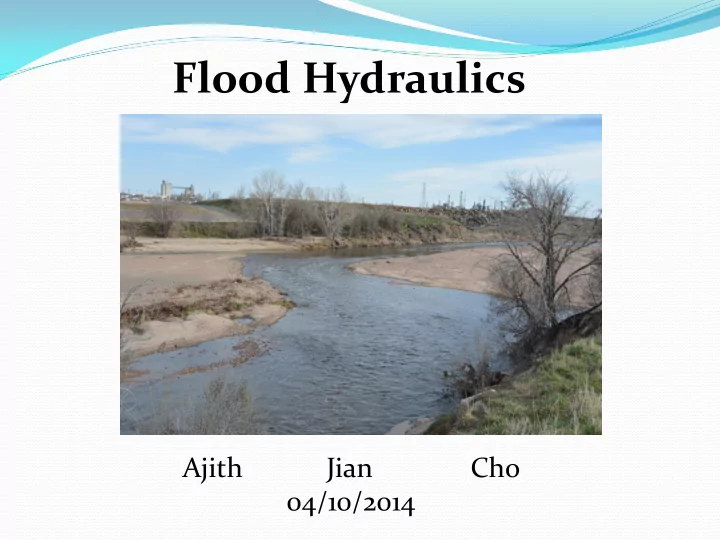 flood hydraulics