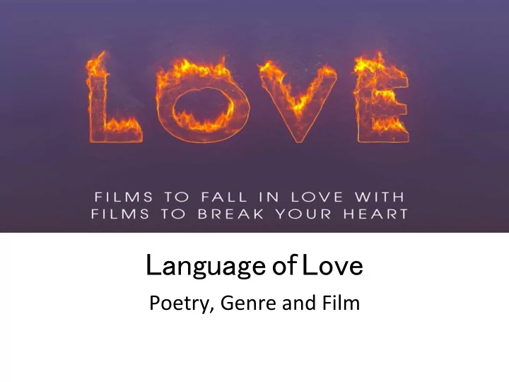 language of love
