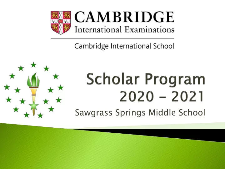 sawgrass springs middle school