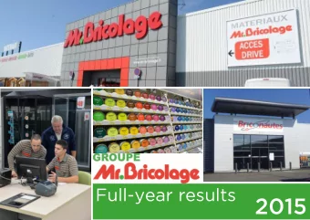 2015  Preamble  New governance  to implement the new strategic guidelines  Chairman  Chief