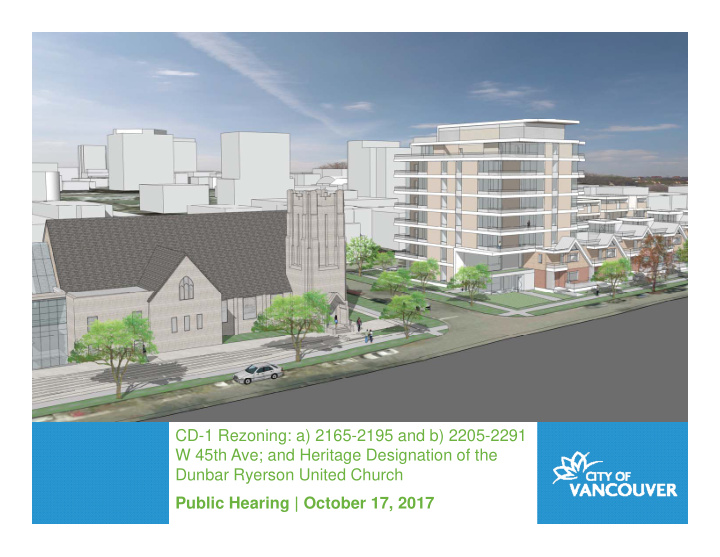 cd 1 rezoning a 2165 2195 and b 2205 2291 w 45th ave and