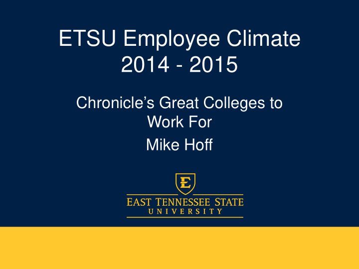 etsu employee climate 2014 2015