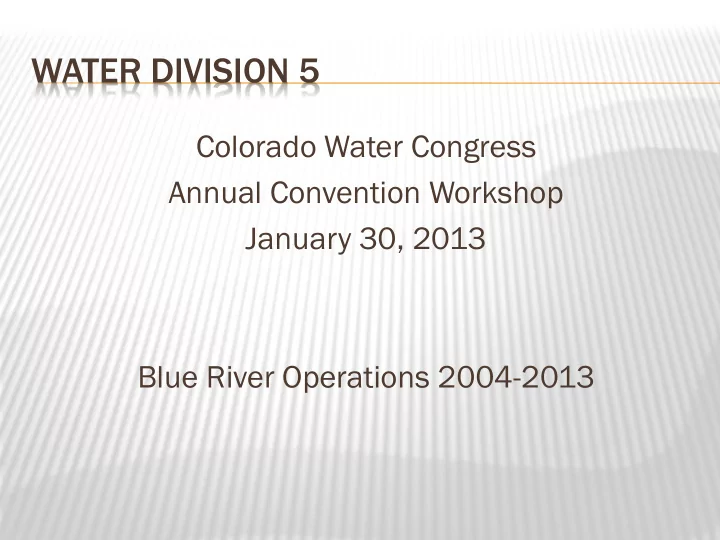water division 5
