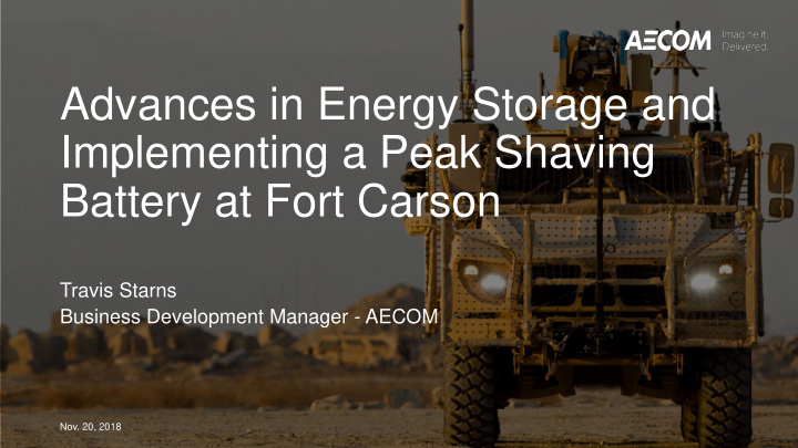advances in energy storage and implementing a peak