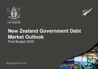 New Zealand Government Debt  Third level  Fourth level  Market Outlook   Fifth level  Post