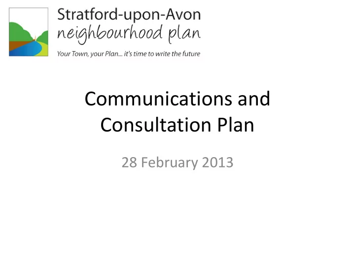 communications and