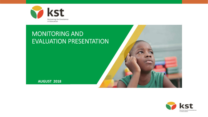 monitoring and evaluation presentation