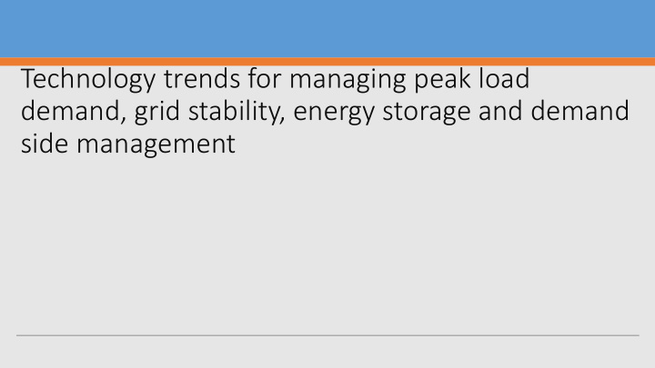 demand grid stability energy storage and demand