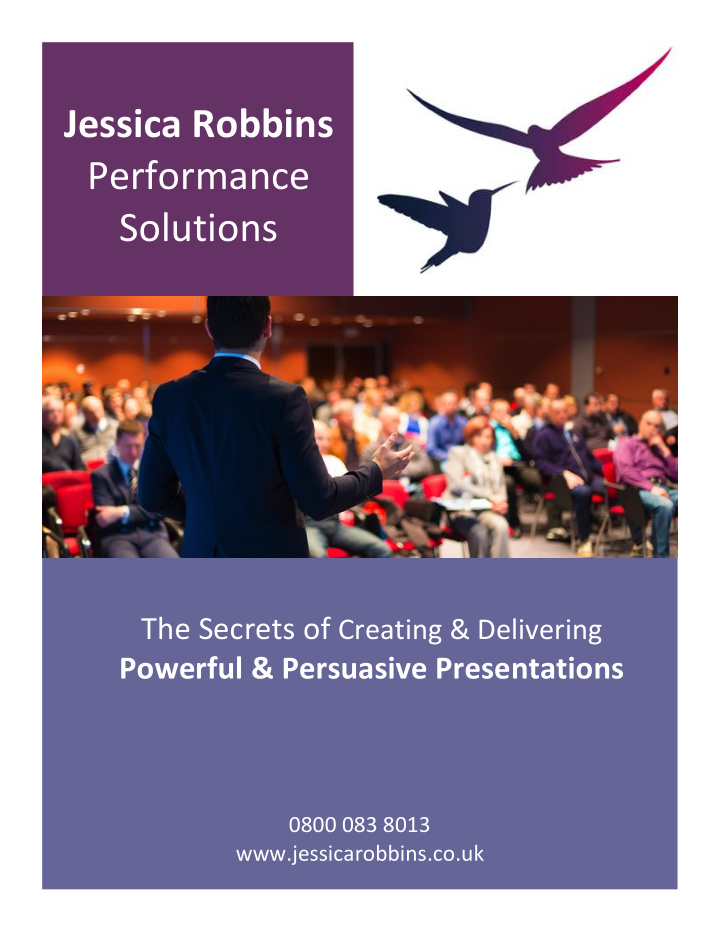 the secrets of creating delivering powerful persuasive