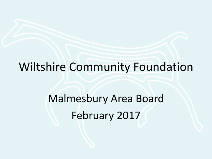 wiltshire community foundation