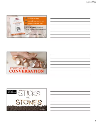 CONVERSATION  A Word  About Words  Photo by EuroRSCG  1  5/26/2016  Hurt people-  Hurt