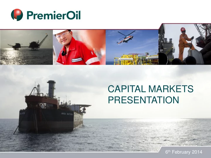 capital markets presentation