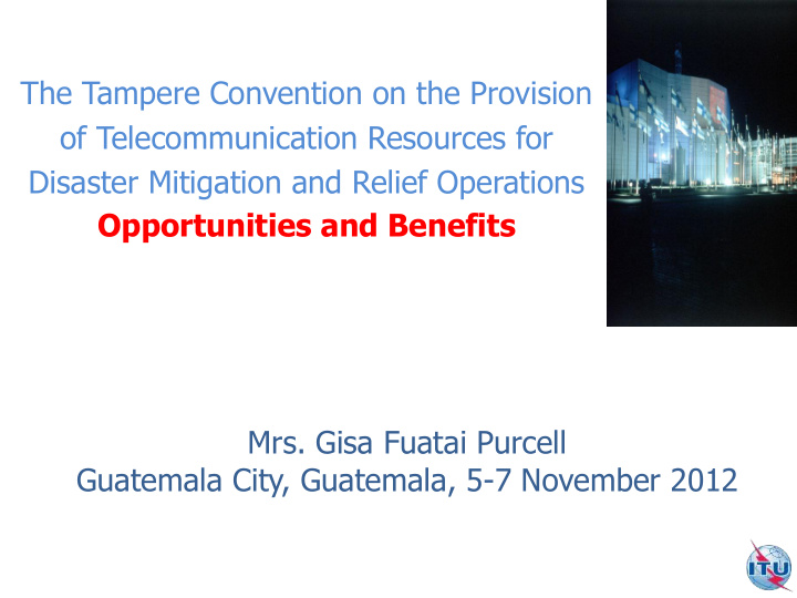 of telecommunication resources for