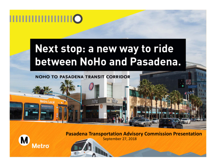 pasadena transportation advisory commission presentation