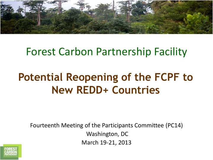 forest carbon partnership facility