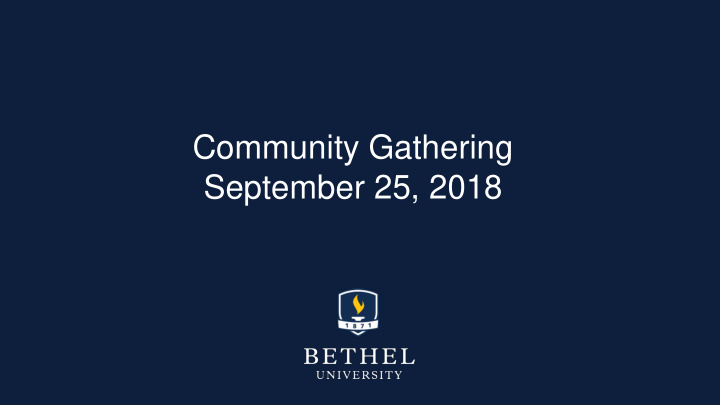 community gathering