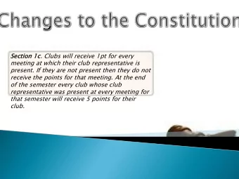 of the semester every club whose club  representative was present at every meeting for  that