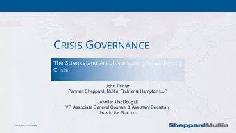 Any event that can have a material negative  effect on the company and its stakeholders W HAT IS A