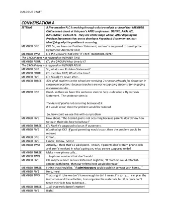 DIALOGUE DRAFT   MEMBER TWO   Well, I dont think my work doesnt matter.