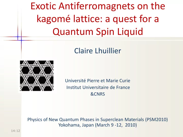 exotic antiferromagnets on the kagom lattice a quest for