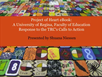 Presented by Shuana Niessen  As part of its deep  commitments to anti-  oppressive education and