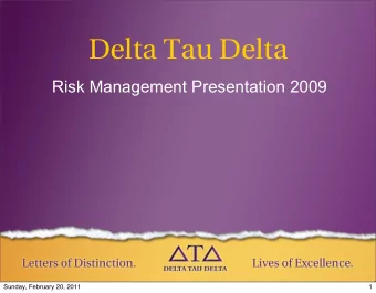 a~=q~=a~=  Risk Management Presentation 2009  Sunday, February 20, 2011  1  t=o