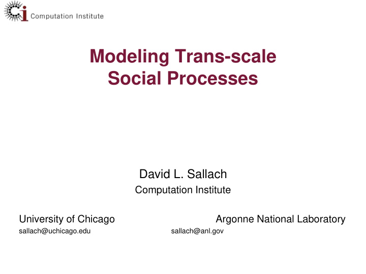 modeling trans scale