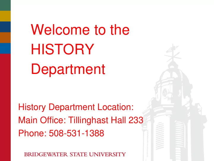 history department
