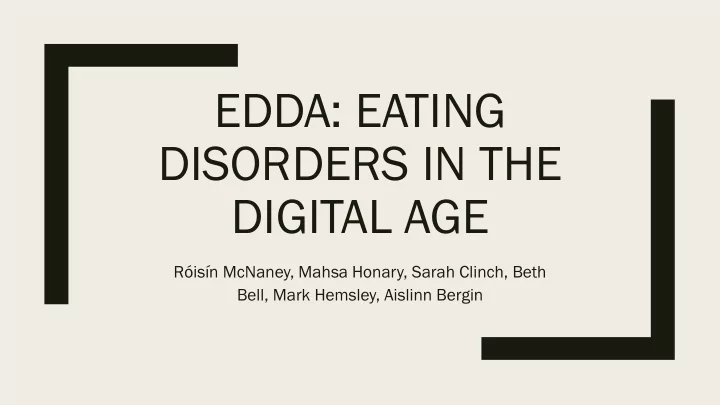 edda eating