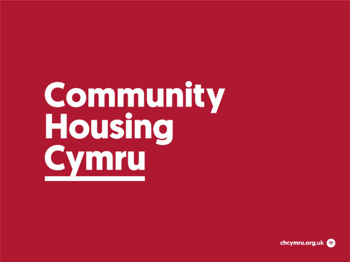 housing provision in wales selina moyo policy officer