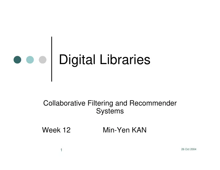 digital libraries