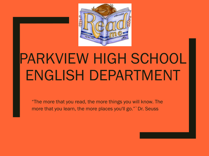 parkview high school english department