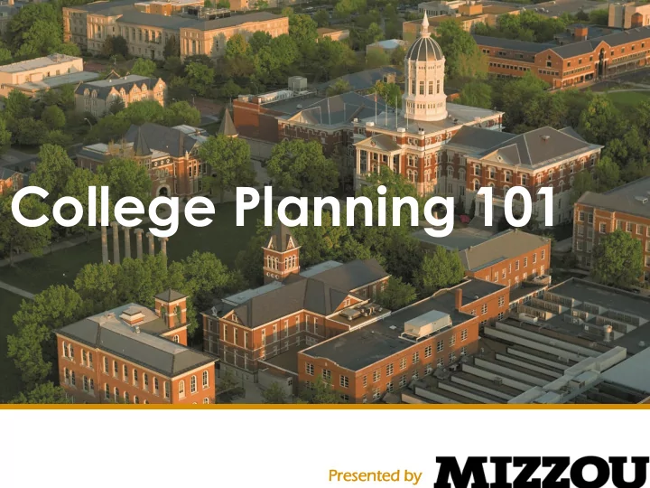 college planning 101