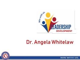 Dr. Angela Whitelaw  DEVELOPMENT with  Educational Epiphany  Purpose The training will provide