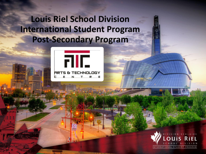 louis riel school division international student program