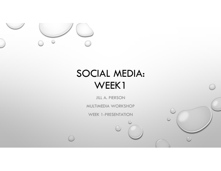 social media week1