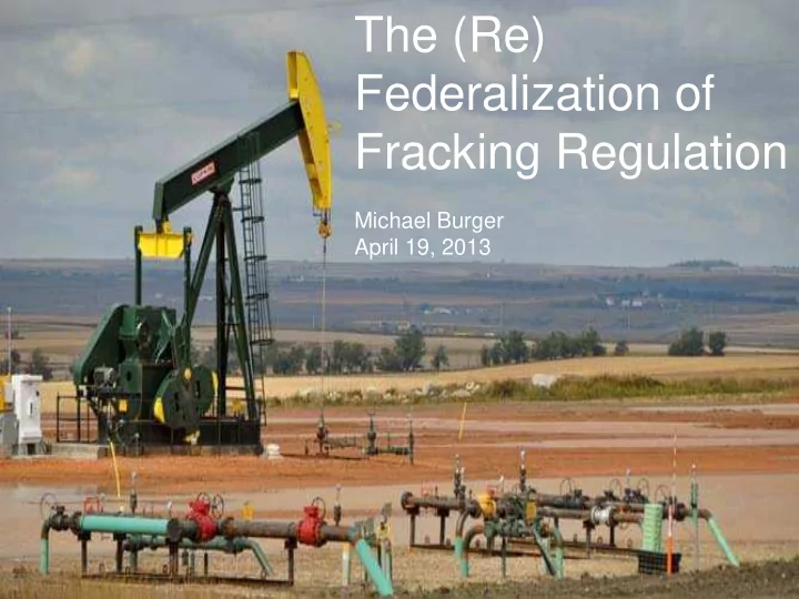 federalism choice legislators and regulators have options