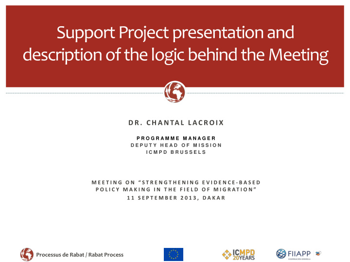support project presentation and
