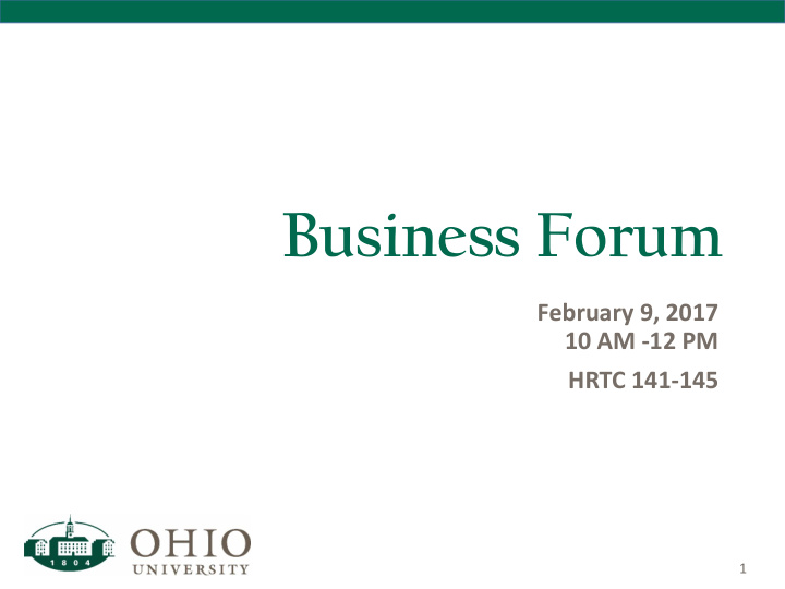 business forum