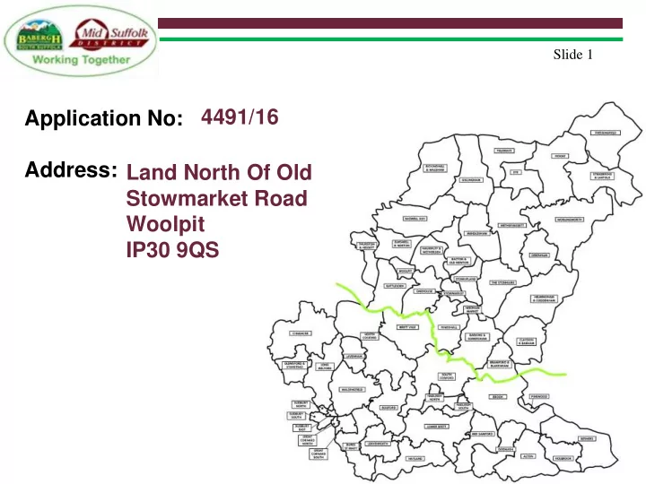 address land north of old stowmarket road woolpit ip30