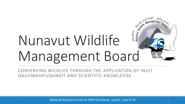 nunavut wildlife